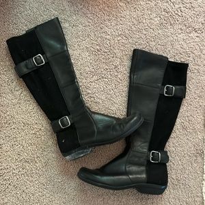 Dansko suede and leather tall boots